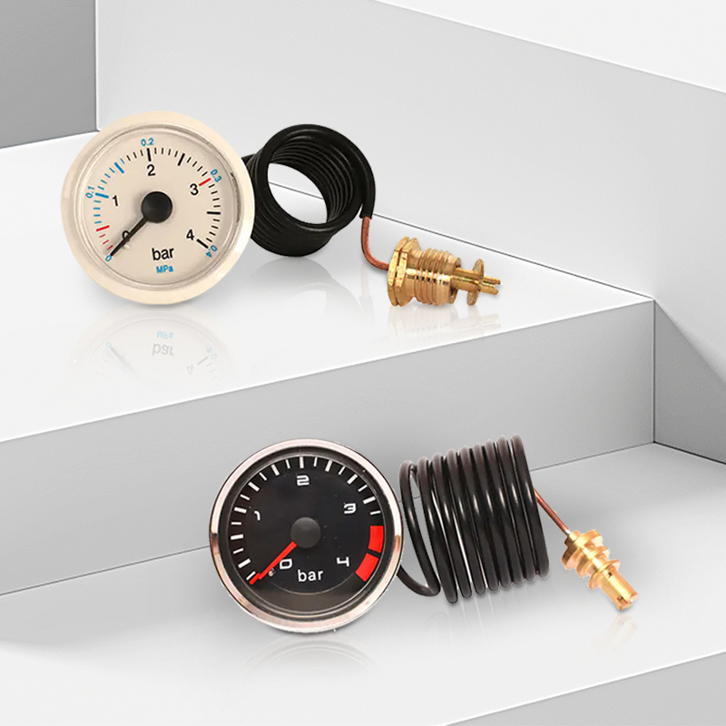 HVAC -trykmåler med kapillær, manometer med kapillær